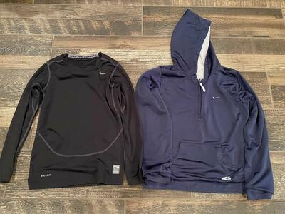 Boys Size 8 Nike Pro Shirt and Pull Over Jacket