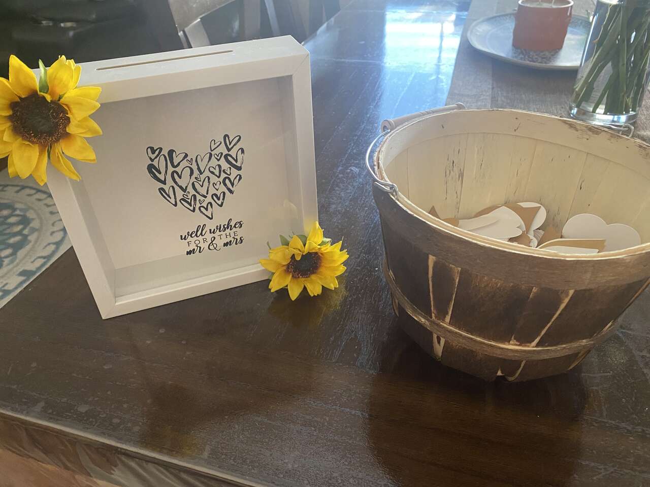 Wedding Guest Book and Hearts