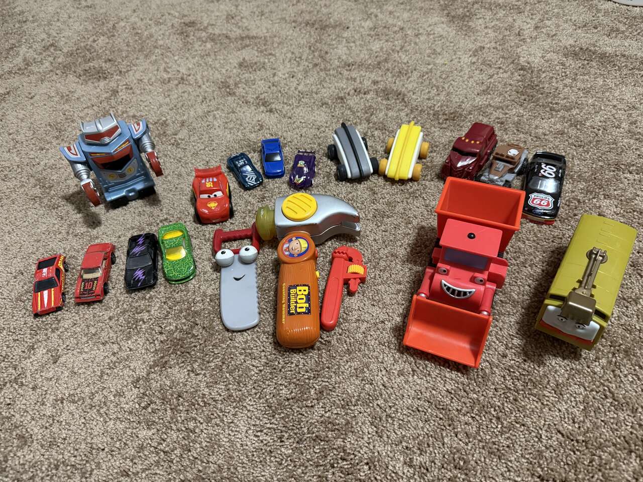Disney Toys, Cars, Bob the Builder, and Thomas the Train Toys