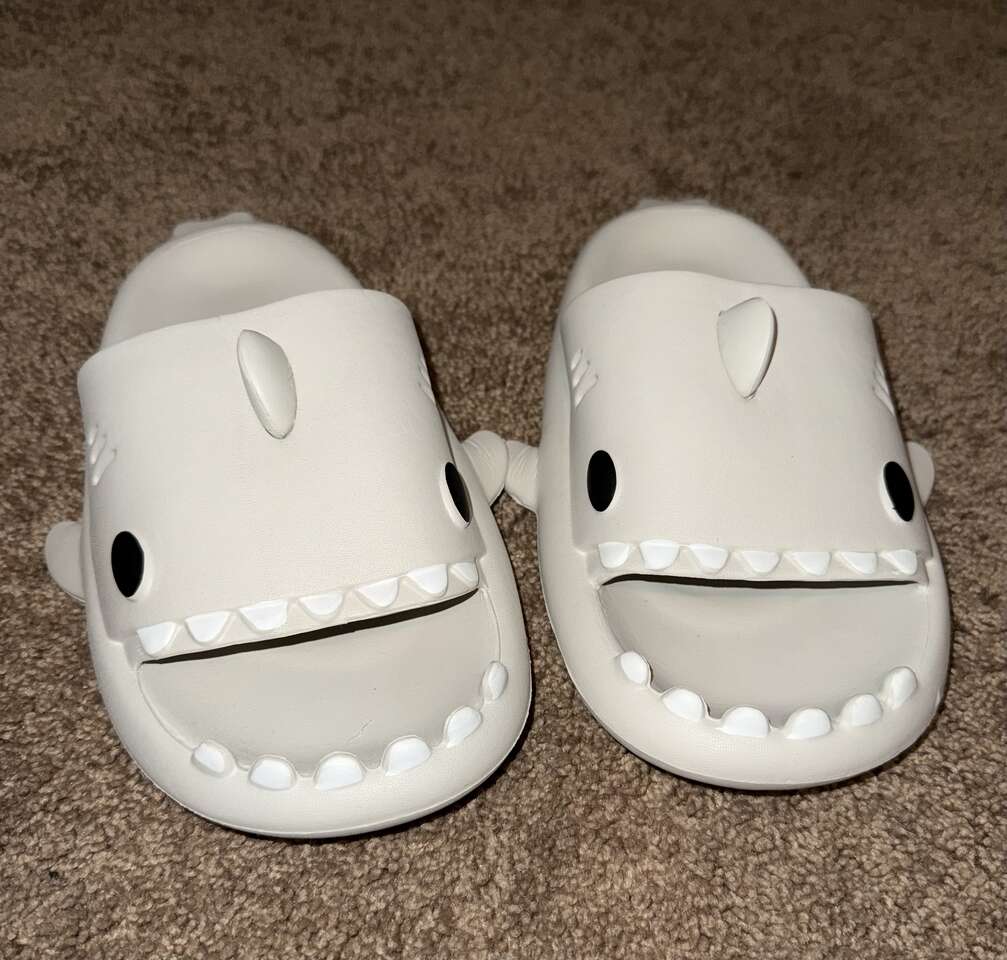 Women Size 5-6 Shark Slides New