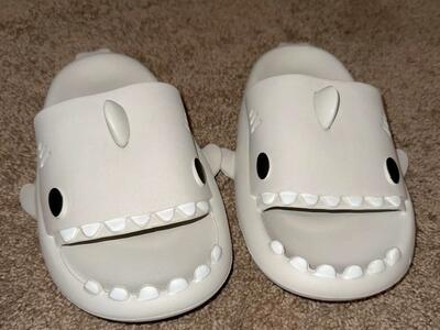 Women Size 5-6 Shark Slides New
