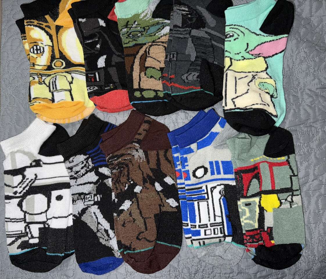 New Boys Star Wars Set of Socks 7-10 years old