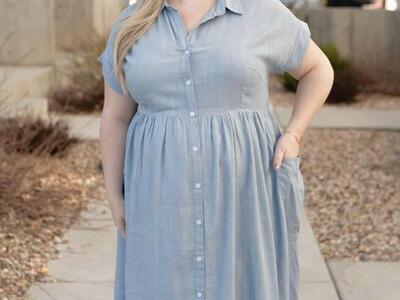 New Women’s Jean Dress Size 1X