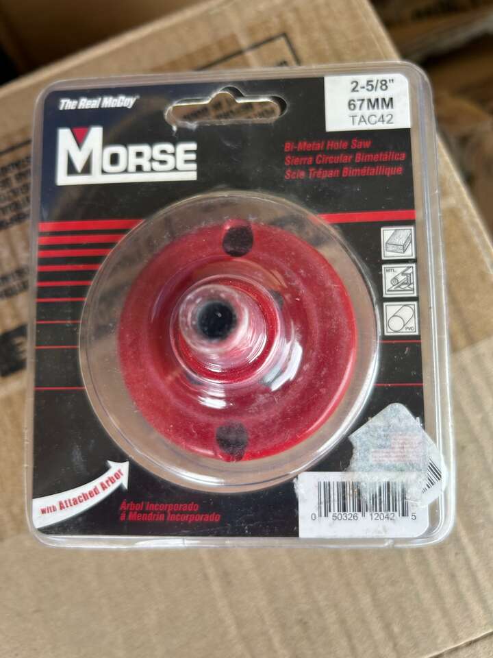 MK Morse TAC42 The Real McCoy 2-5/8 Hole Saw