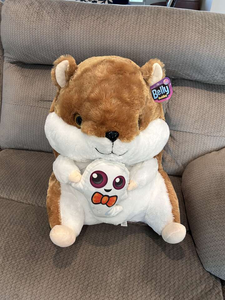 20 Belly Buddy Halloween Hamster with Ghost Tan