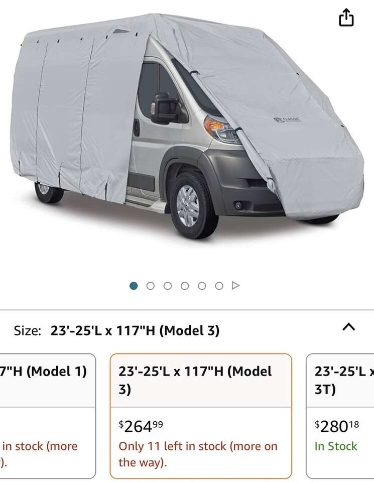 Classic Accessories Class B RV Cover 23'-25'