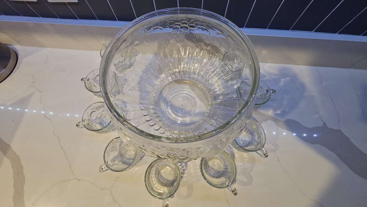 Glass Punch Bowl