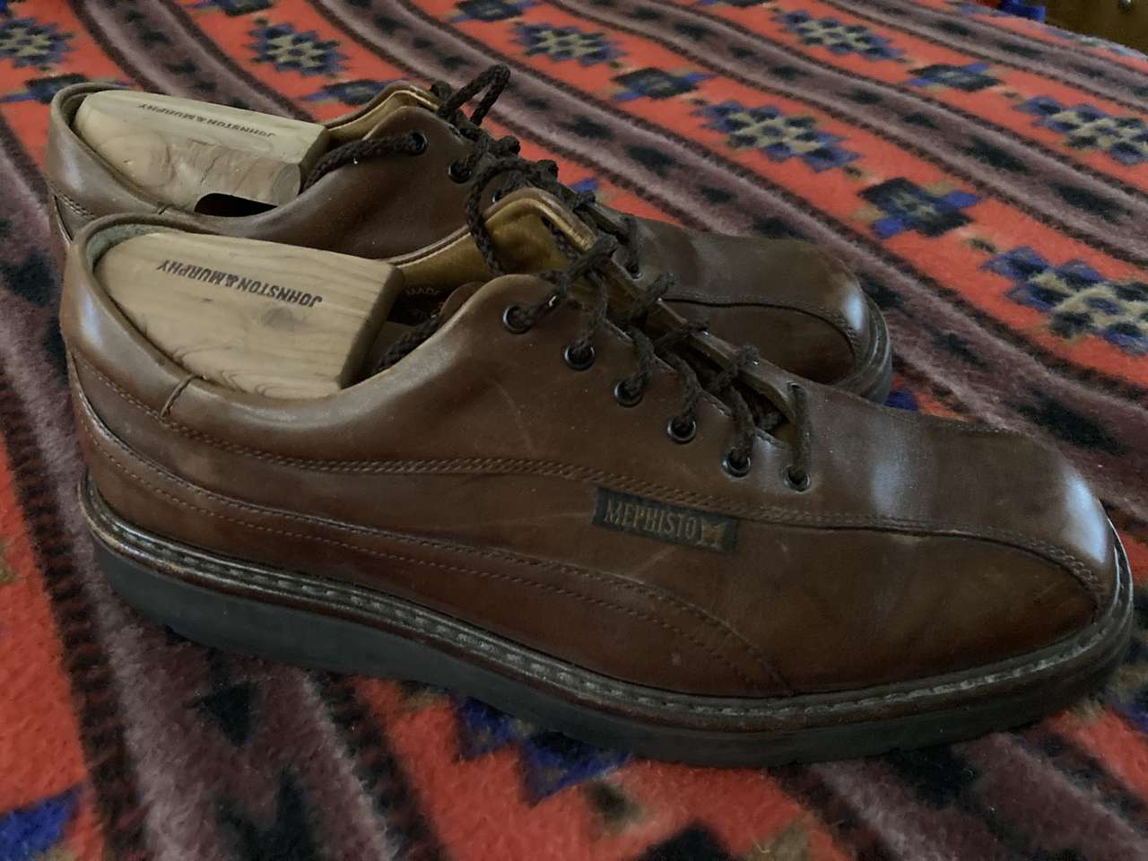 Mephisto Means Goodyear Welt Air Relax Lace Up Oxfords Leather size 8.