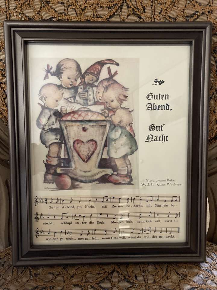 Framed German's Kids Lulaby