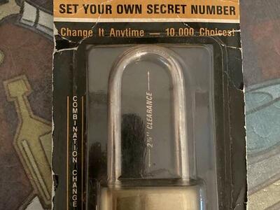 Master Lock No. 175Lh bottom resettable combination padlock.