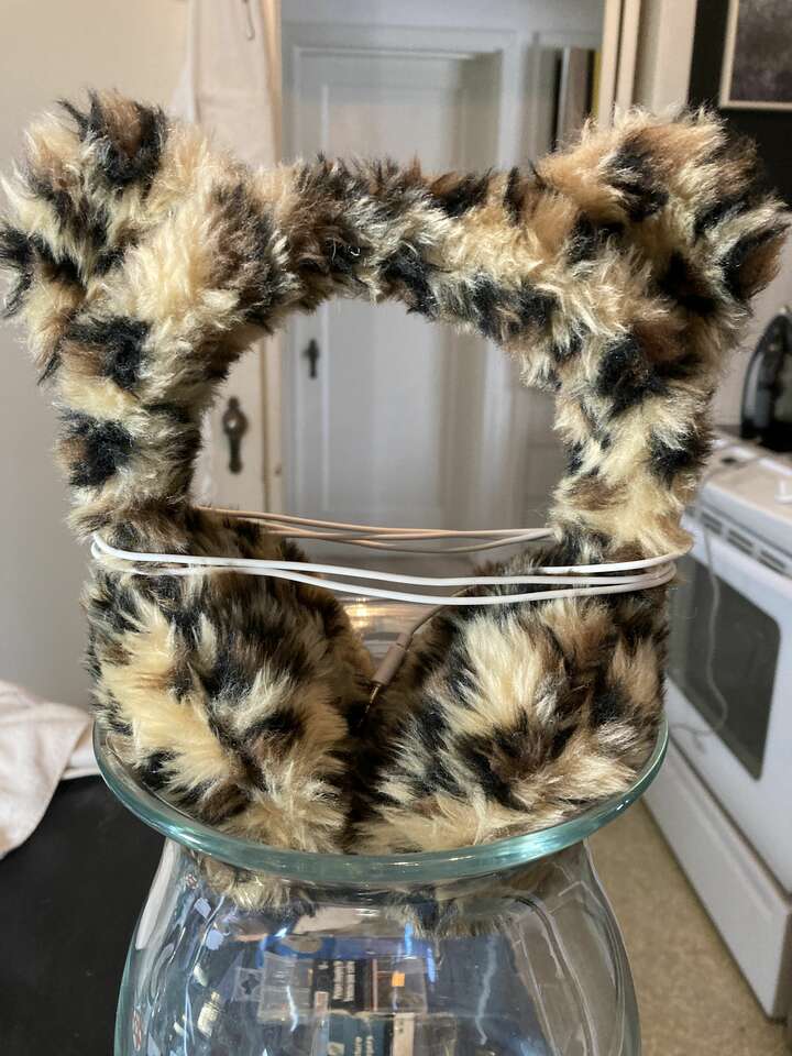 Cheetah Print Fur Earmuffs