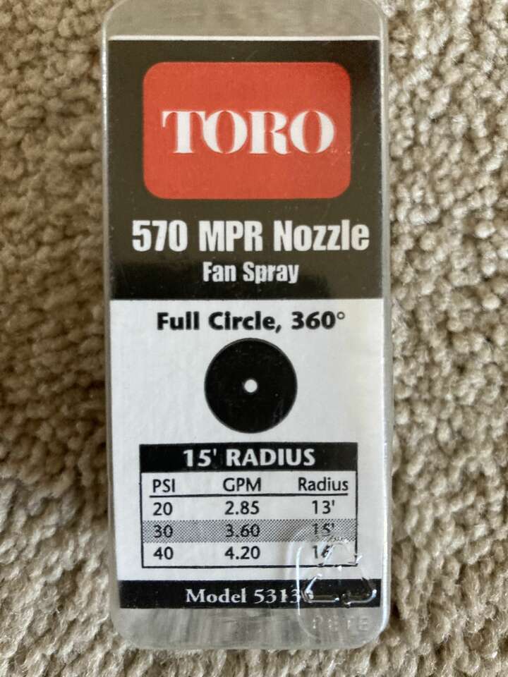 Toro Sprikler Nozzel