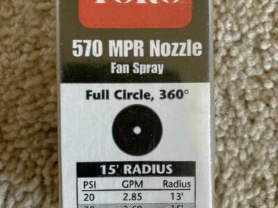 Toro Sprikler Nozzel