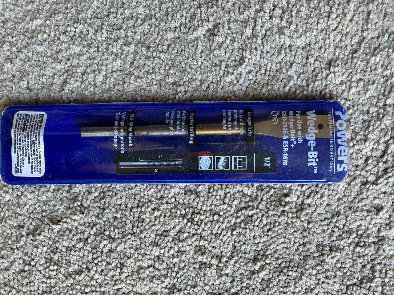 1/2" Spade Drill Bit