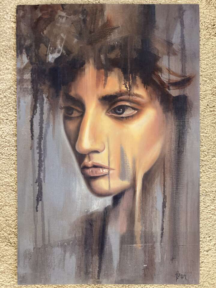 Portrait of a Lady Painting 11" x 17"