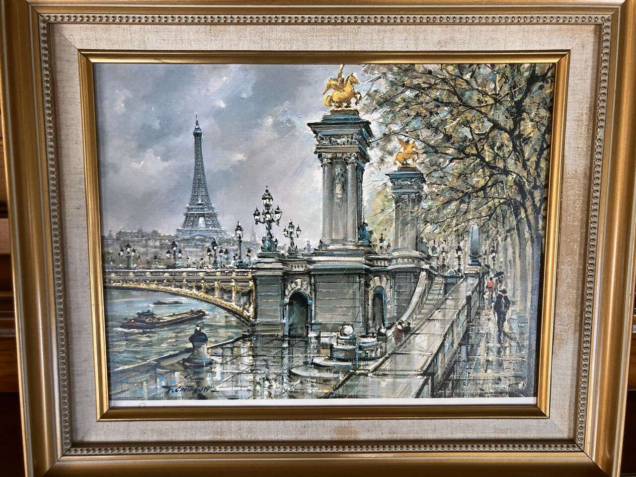 Jacques Chardon Paris Pont Alexander III et Tour Eiffel Limited Edition Print