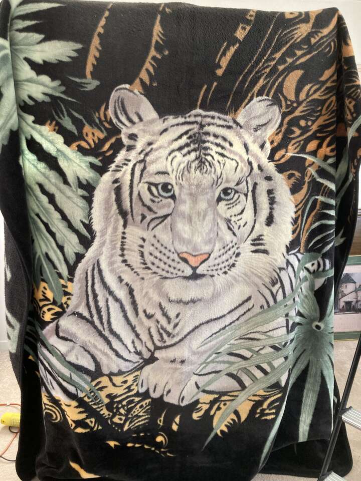White Tiger Blanket