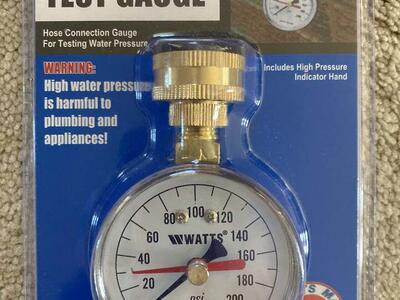 Water Pressure Tester gauge