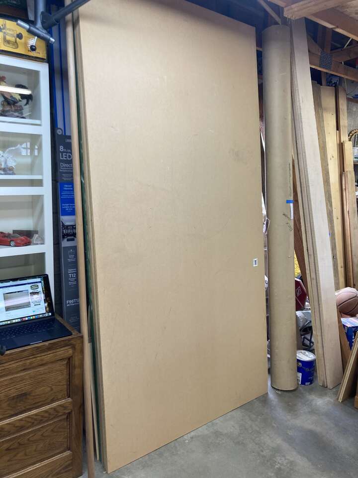 3/4"  MDF 4' X 8'