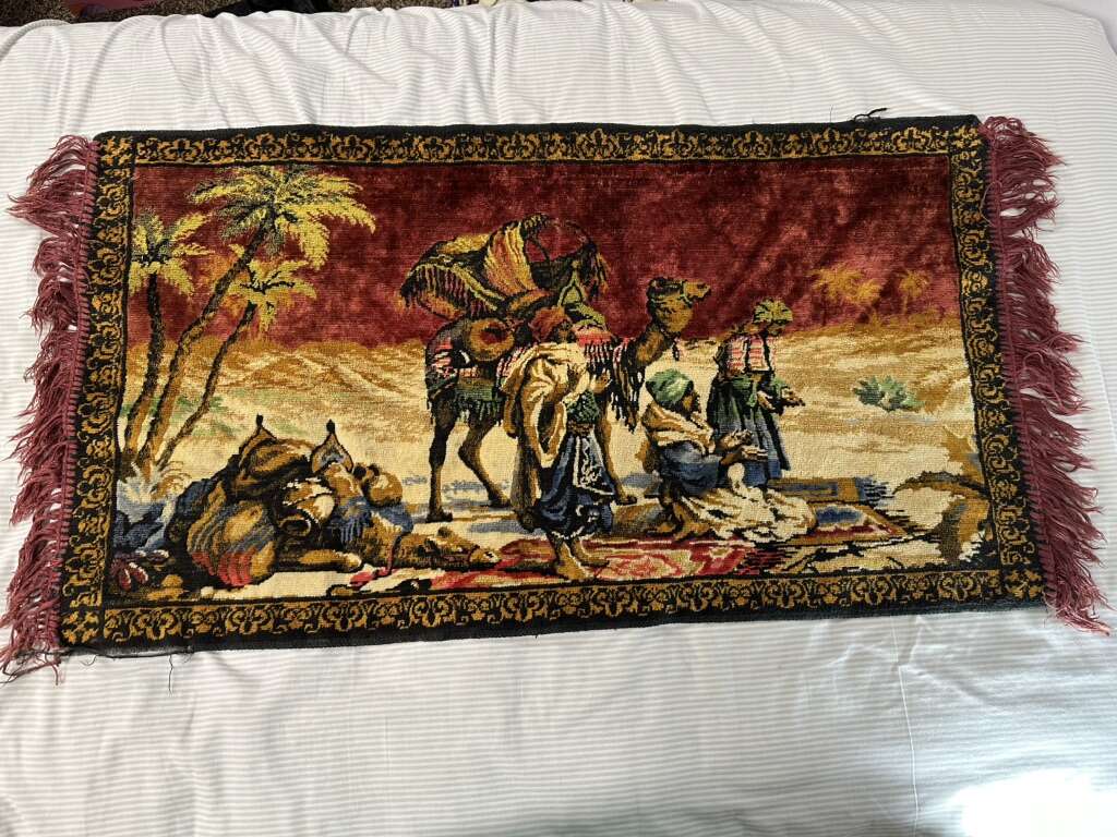 Vintage Camel Prayer Rug