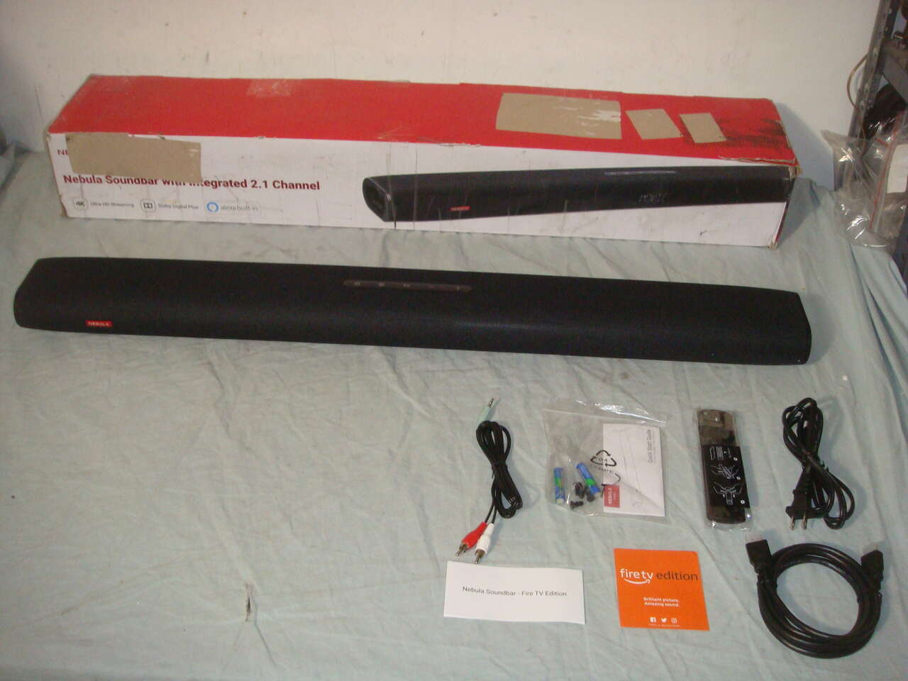 NEBULA 2.1 CHANNEL SOUNDBAR FIRE TV EDITION 4K HDR SUPPORT