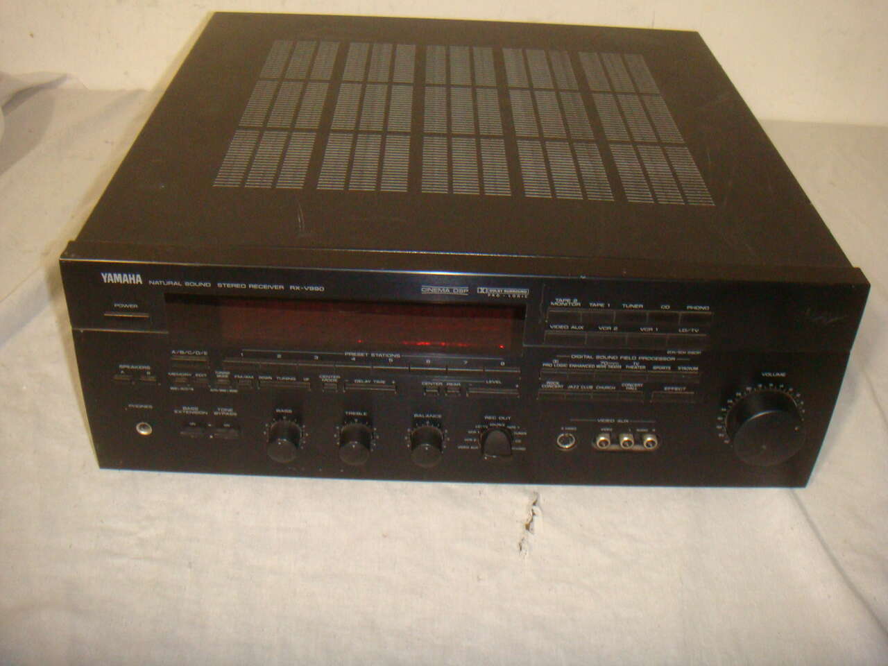 YAMAHA RX-V990 NATURAL SOUND AV STEREO & SURROUND SOUND RECEIVER TESTED - WORKS BUT READ!