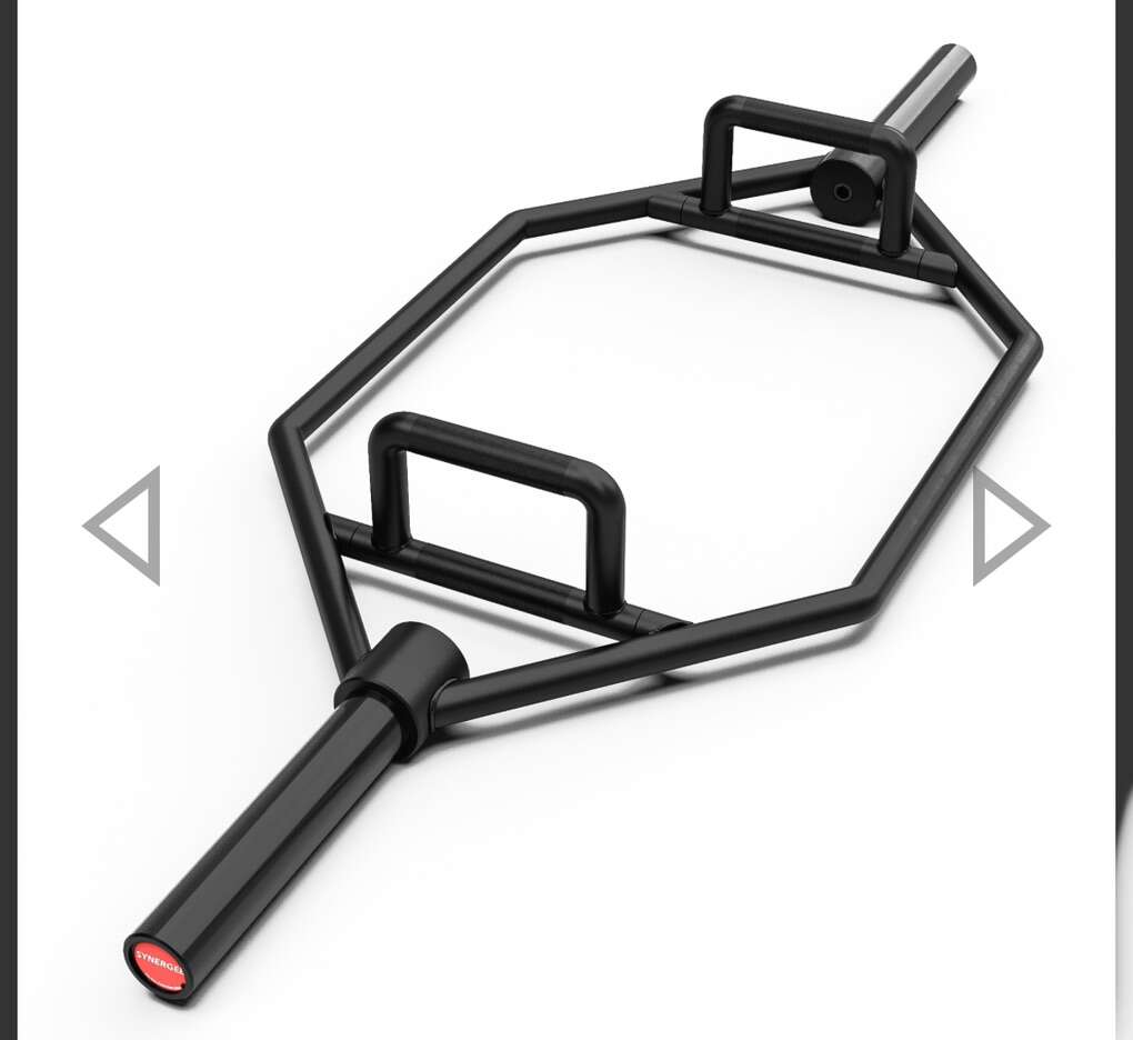 Hex Bar Black Matte 25KG Synergee New Trap Bar