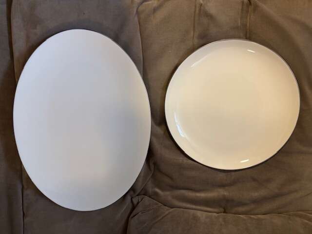 Lenox Olympia Platinum China Large Serving Platters