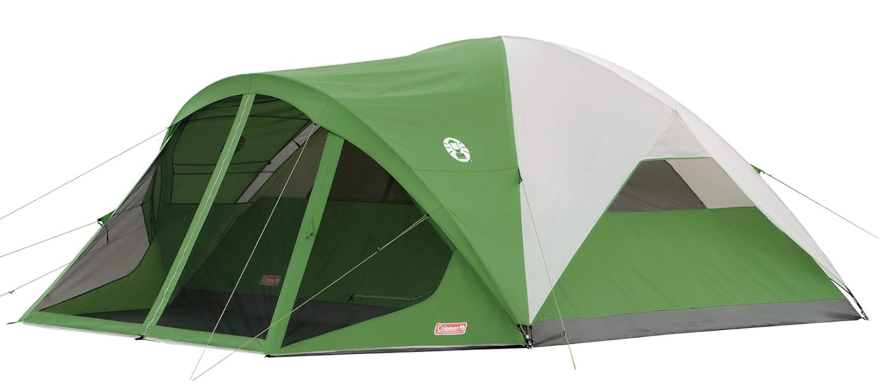 Brand New Coleman Evanston Tent with Screen Room 8 Person Weatherproof Tent