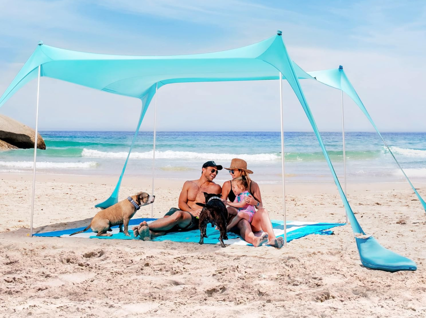 Brand New Sun Ninja Beach  Park Camping Fishing Canopy Tents Shelter Shade 10x10