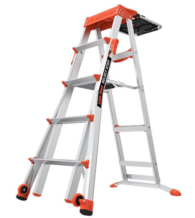 Brand New Little Giant Ladders Select Step AirDeck 5-8 foot Stepladder Aluminum (15125-001)