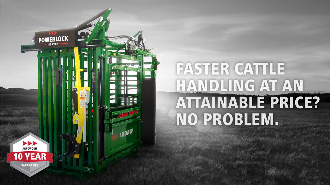 NEW ARROWQUIP Cattle Hydraulic Chute w/Pump 10 Yr. Warranty