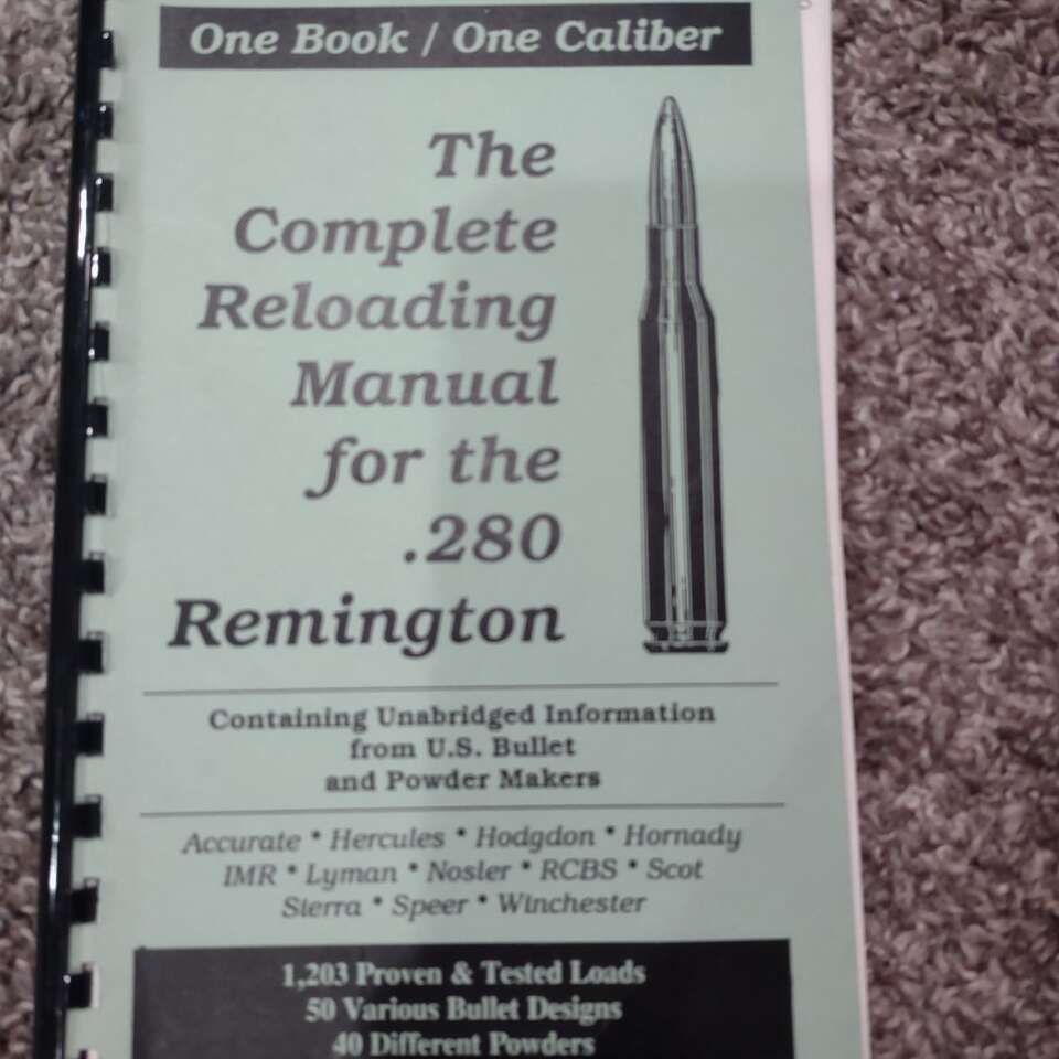 the complete reloading manual 280 Remington