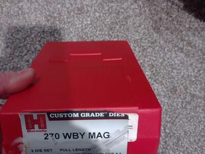 Hornady custom dies 270 wby mag
