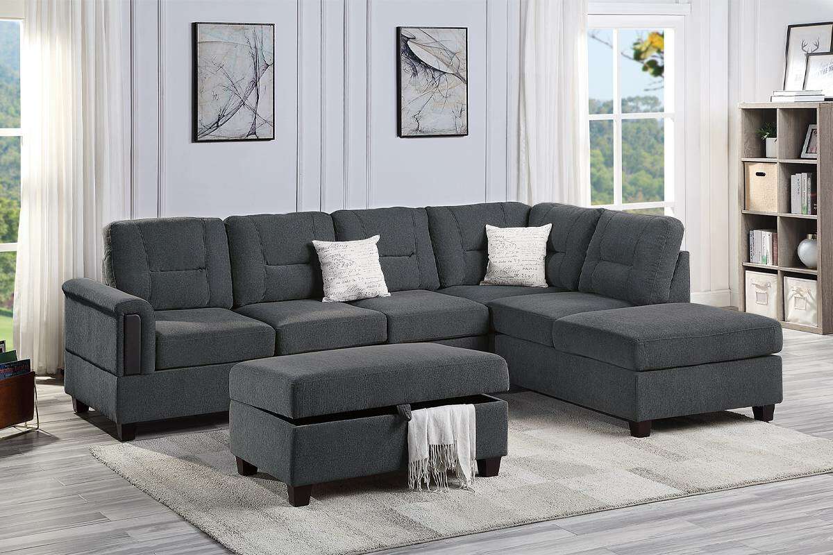 NEW SECTIONAL with STORAGE OTTOMAN an… Furniture