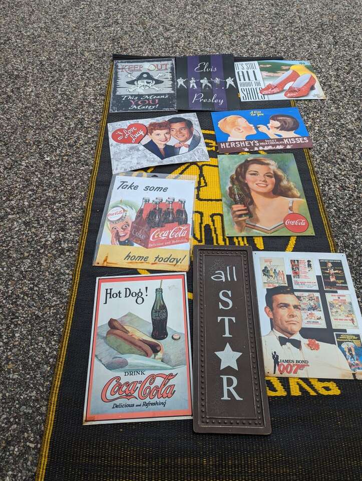 Metal signs 12:50 each call 801-920-0786