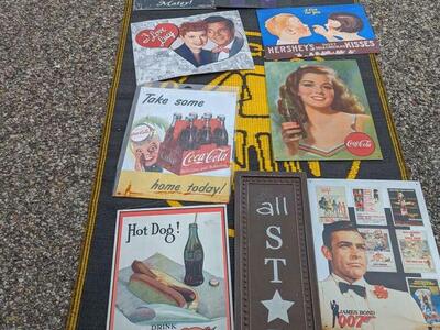 Metal signs 12:50 each call 801-920-0786