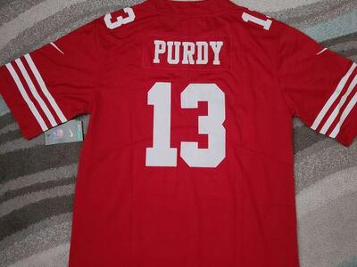 BROCK PURDY 49ERS SUPERBOWL JERSEY SIZES S,XXL,3X