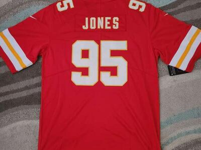 CHRIS JONES CHIEFS SUPERBOWL JERSEY SIZES S-XXXL
