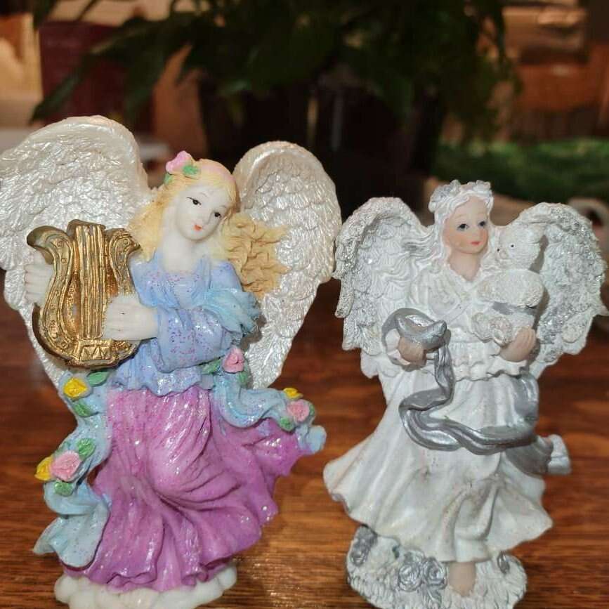 2 Collectible Vintage Angels