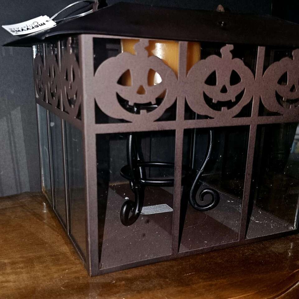 NOS Vntg Mervyn's Halloween Pumpkin Lantern
