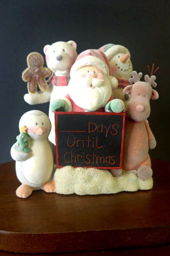 Rare pretty NOS RUSS BERRIE Countdown To Christmas