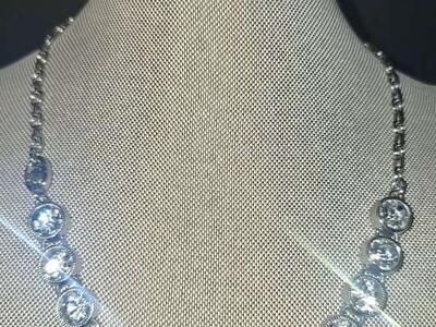 Lia Sophia Vntg Round Clear Crystal Rhinestones