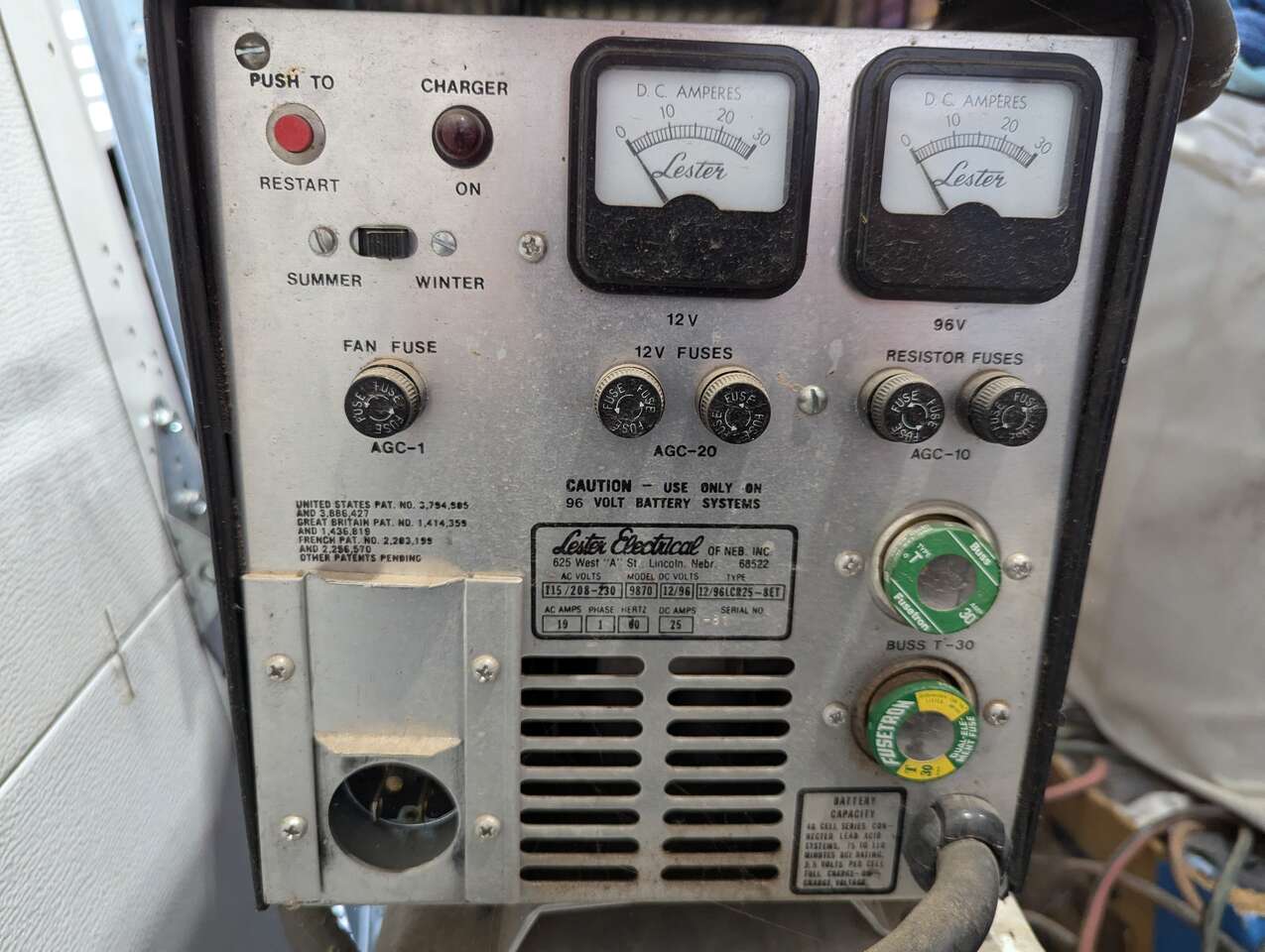 Lester Electrical electric vehicle car charger 96V 108V