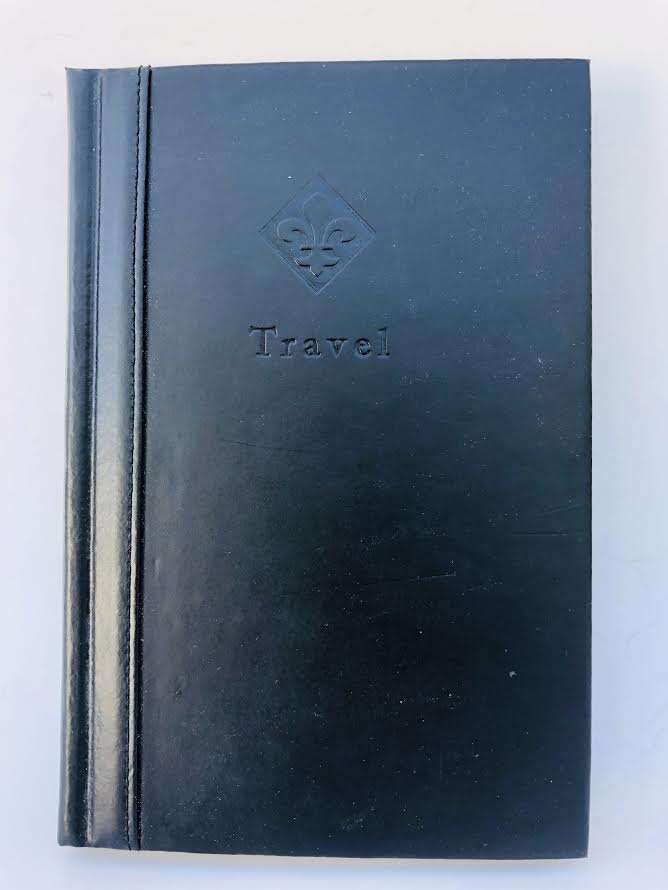 Marcel Schurman Genuine Black Leather Travel Journal New