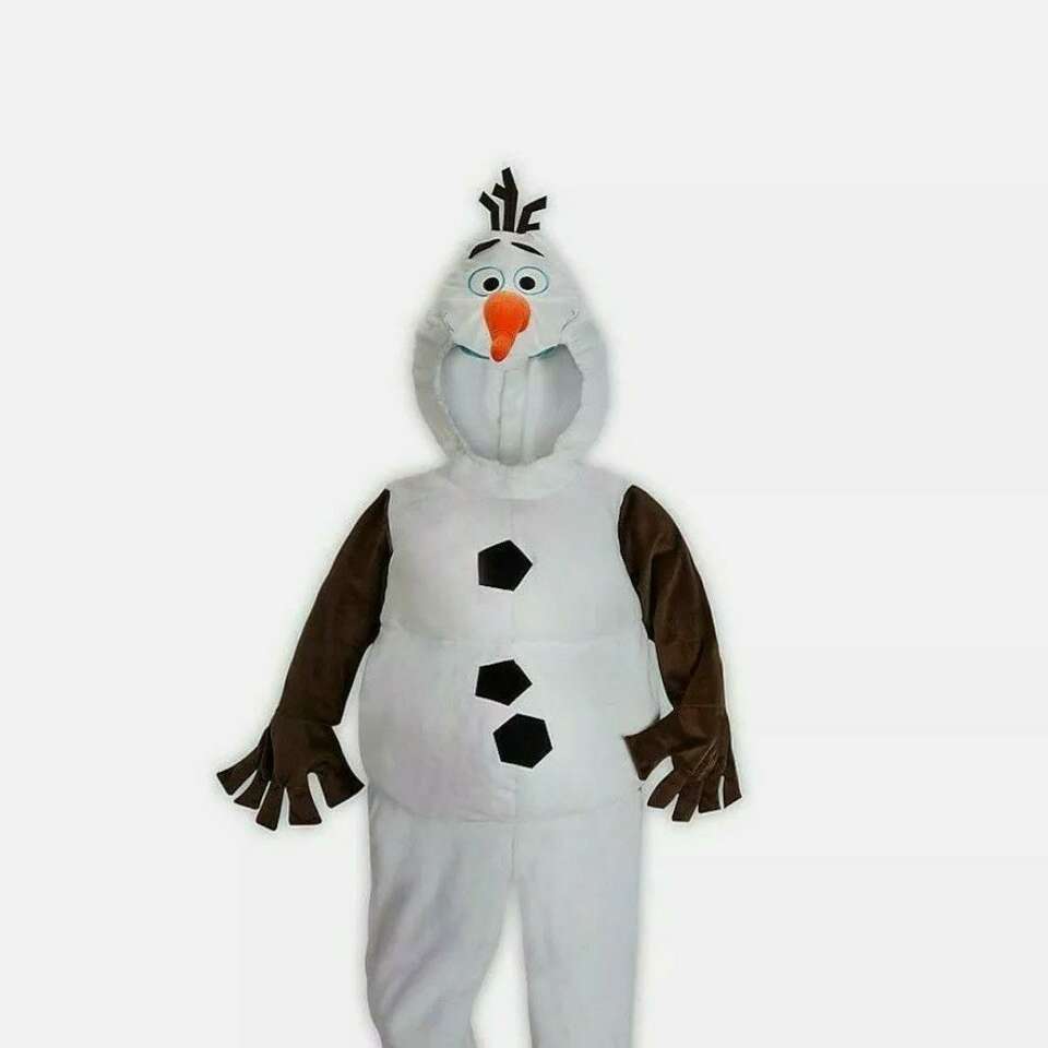 Kids Disney Frozen Olaf Dress Up Costume 3-4 Years