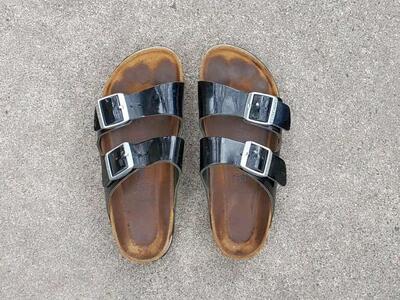 Women's Birkenstock Sandals Black EU 37 Size 6-6.5