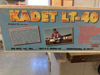 SIG LT-40 RC airplane kit balsa and ply.
