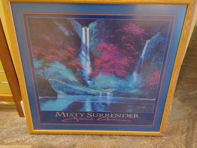 Misty Surrender print with custom frame