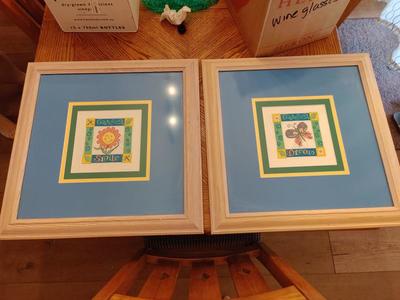 Framed cross-stitch att